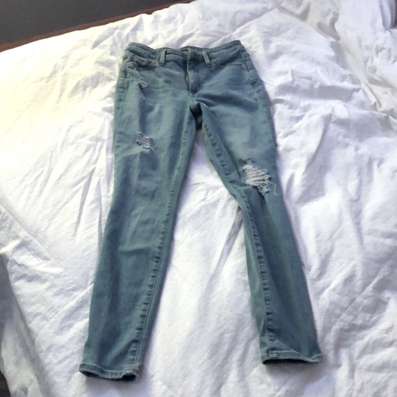 High Rise Skinny Ripped Jeans - Picture 1 of 3